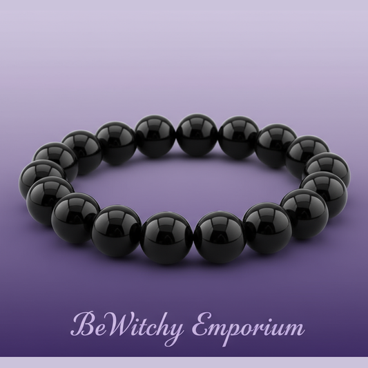 Exact black onyx bracelet with clean professional styling and BeWitchy Emporium watermark