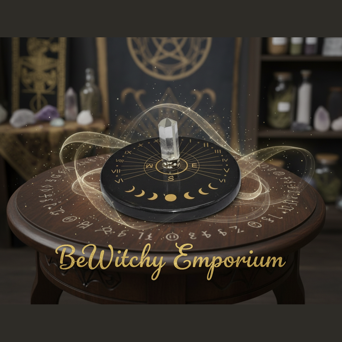 Exact black scrying board with ancient wisdom energy effects