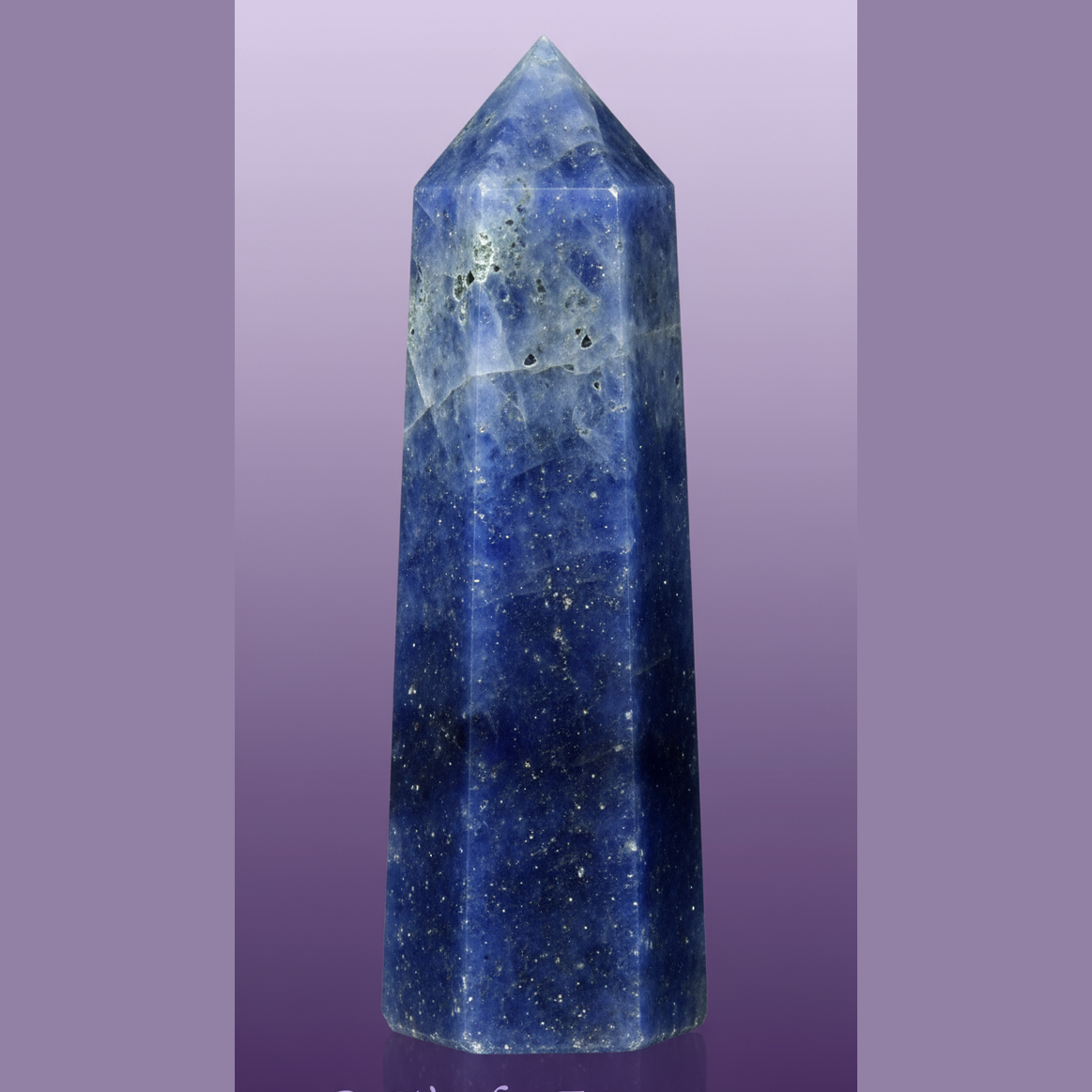 Exact blue aventurine tower with clean professional styling and BeWitchy Emporium watermark