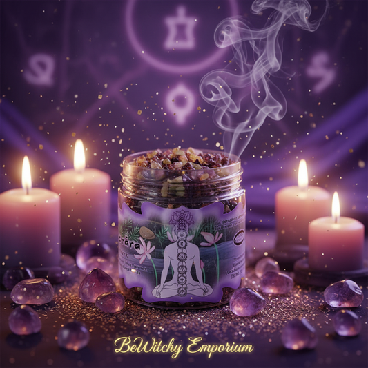 Exact chakra resin incense jar with magical spiritual effects