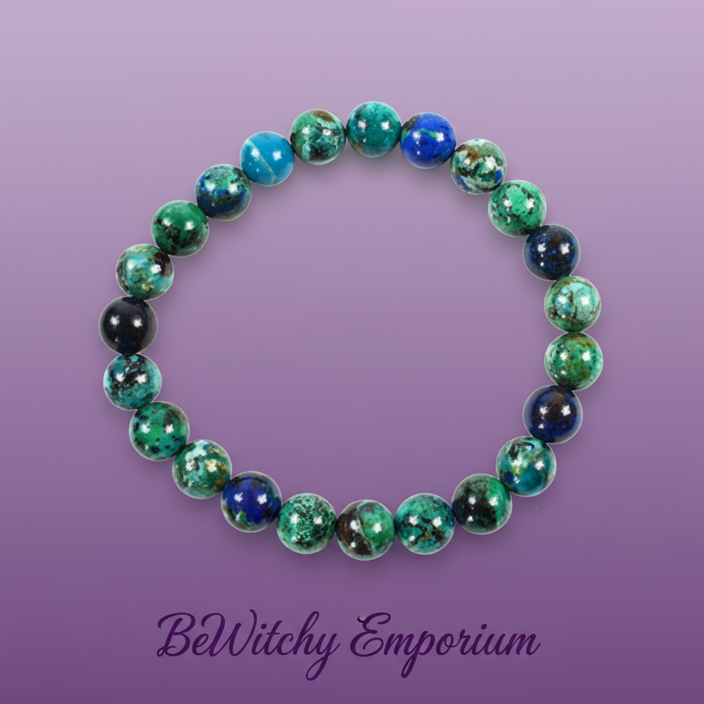 Exact chrysocolla bracelet with clean professional styling and BeWitchy Emporium watermark
