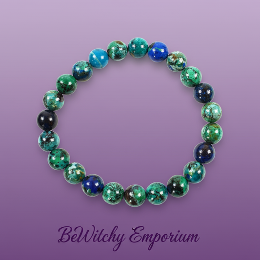 Exact chrysocolla bracelet with clean professional styling and BeWitchy Emporium watermark