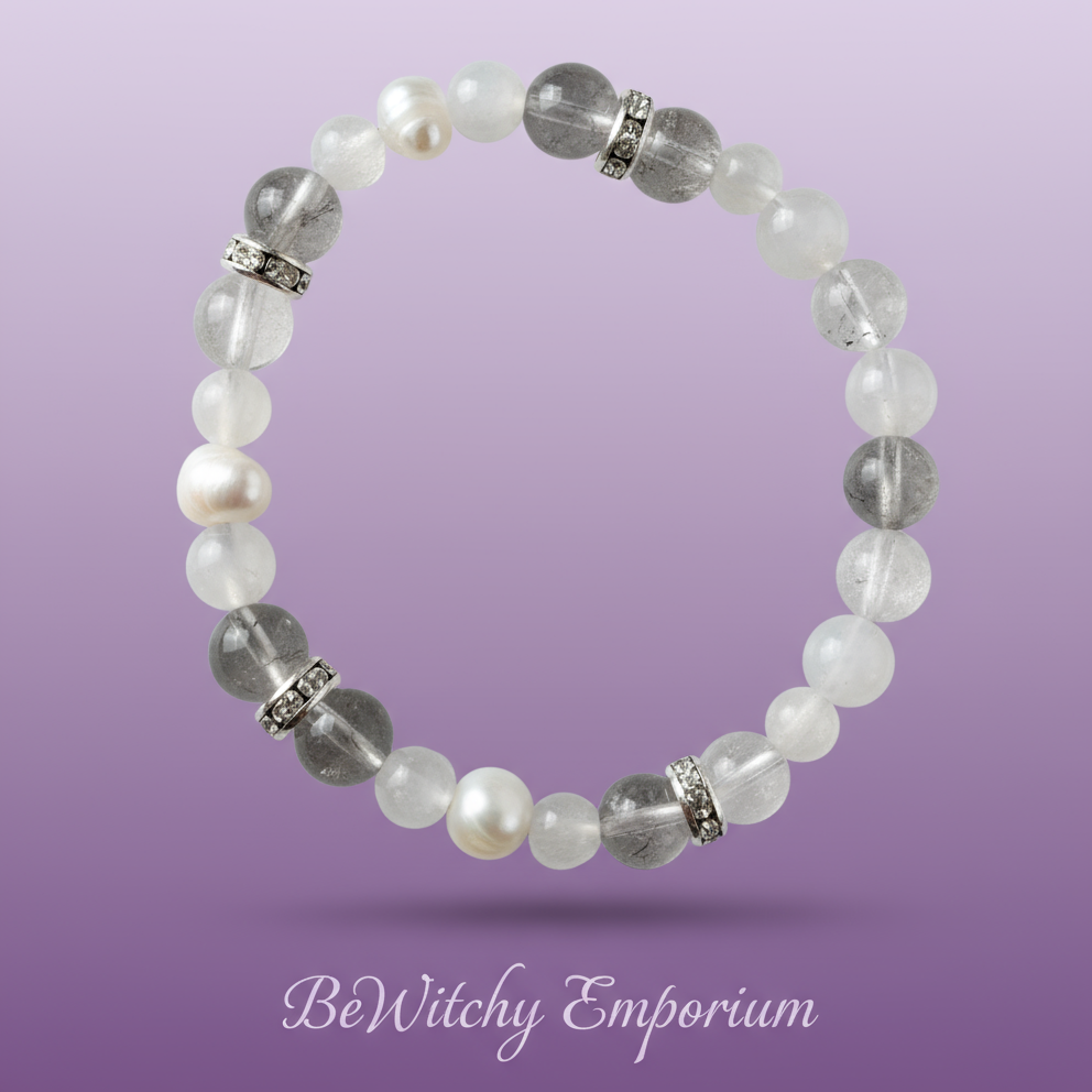 Exact cloudy quartz bracelet with clean professional styling and BeWitchy Emporium watermark