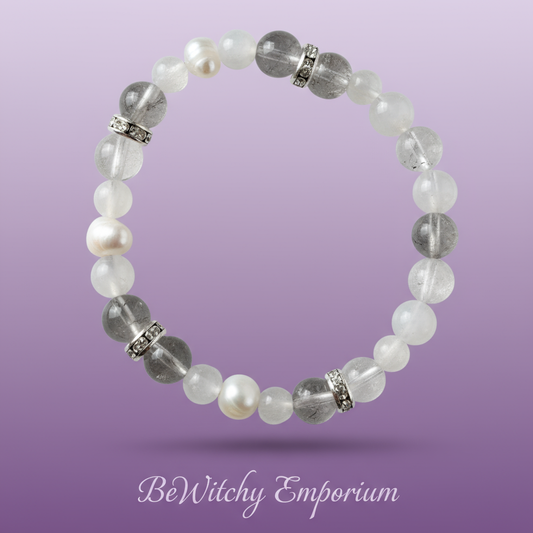 Exact cloudy quartz bracelet with clean professional styling and BeWitchy Emporium watermark