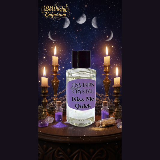 Exact Envision Crystal Kiss Me Quick oil with professional mystical love atmosphere