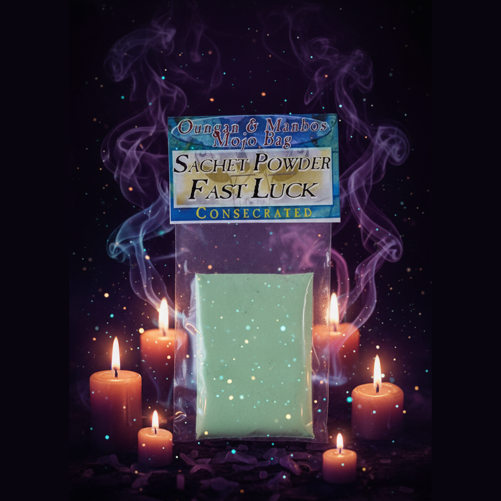 Exact Fast Luck Sachet Powder with mystical atmosphere