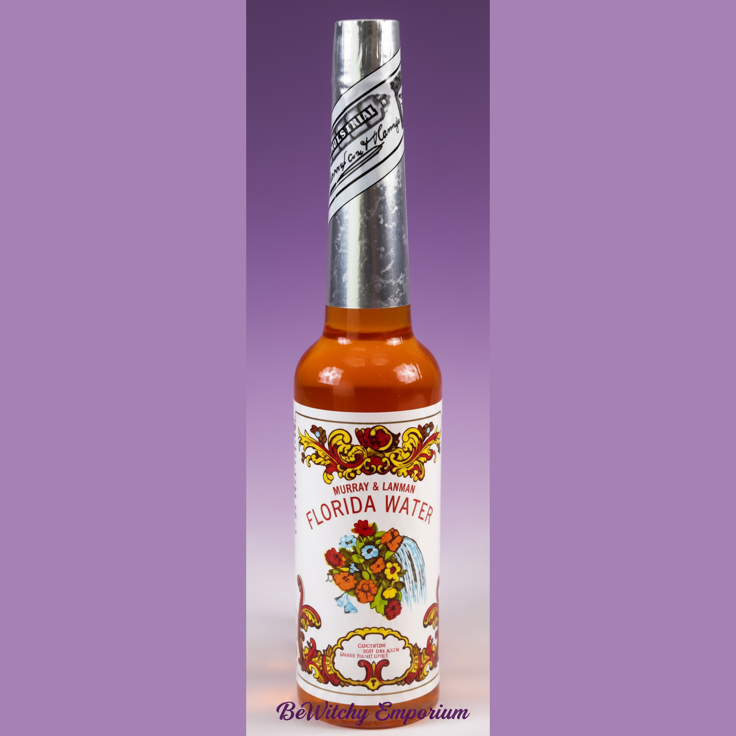 Exact Florida Water cologne bottle with clean professional styling and BeWitchy Emporium watermark