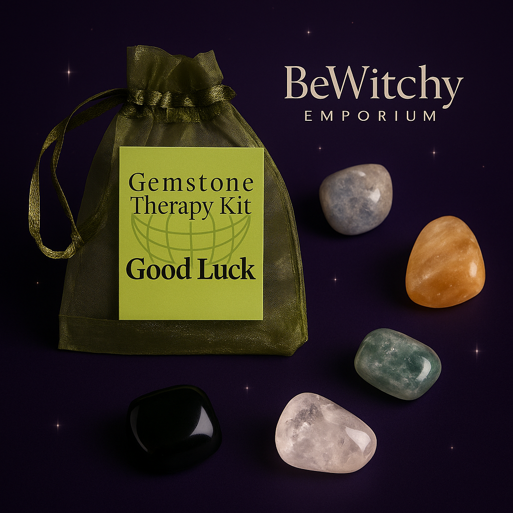 Exact Good Luck crystal kit with clean professional styling and BeWitchy Emporium watermark