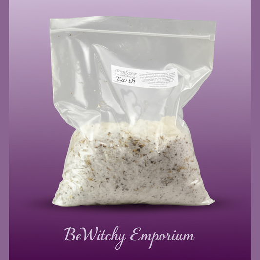 Exact graveyard dirt bag with clean professional styling and BeWitchy Emporium watermark