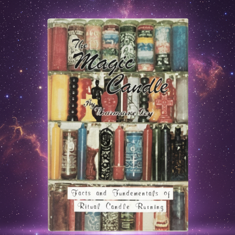 Exact Magic of the Candle book with cosmic mystical styling and BeWitchy Emporium watermark