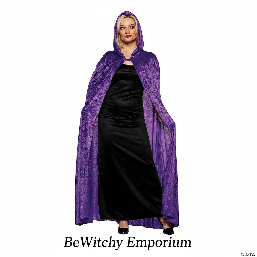Exact original purple hooded cloak with branding
