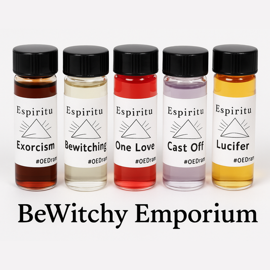 Exact original spiritual oils collection with branding