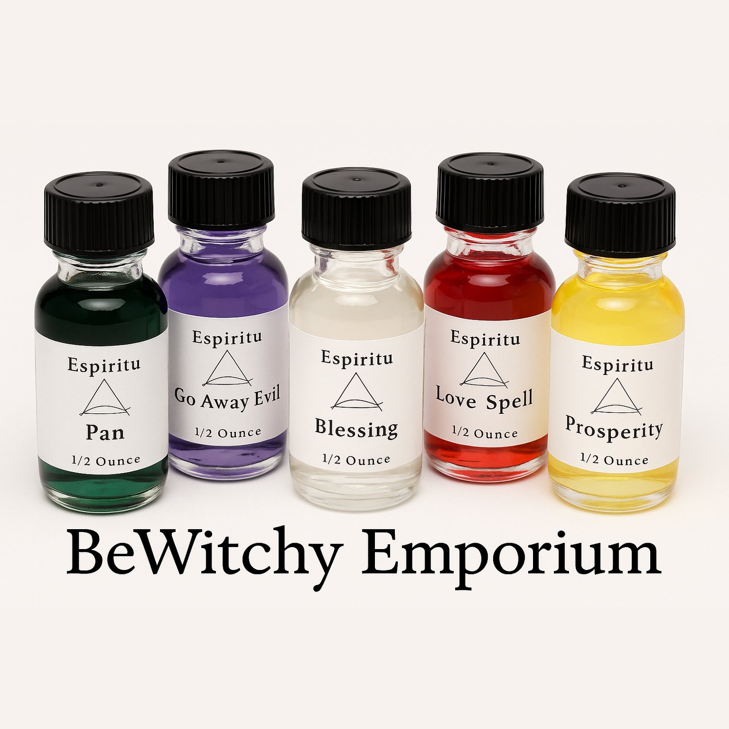 Exact original spiritual oils collection with branding