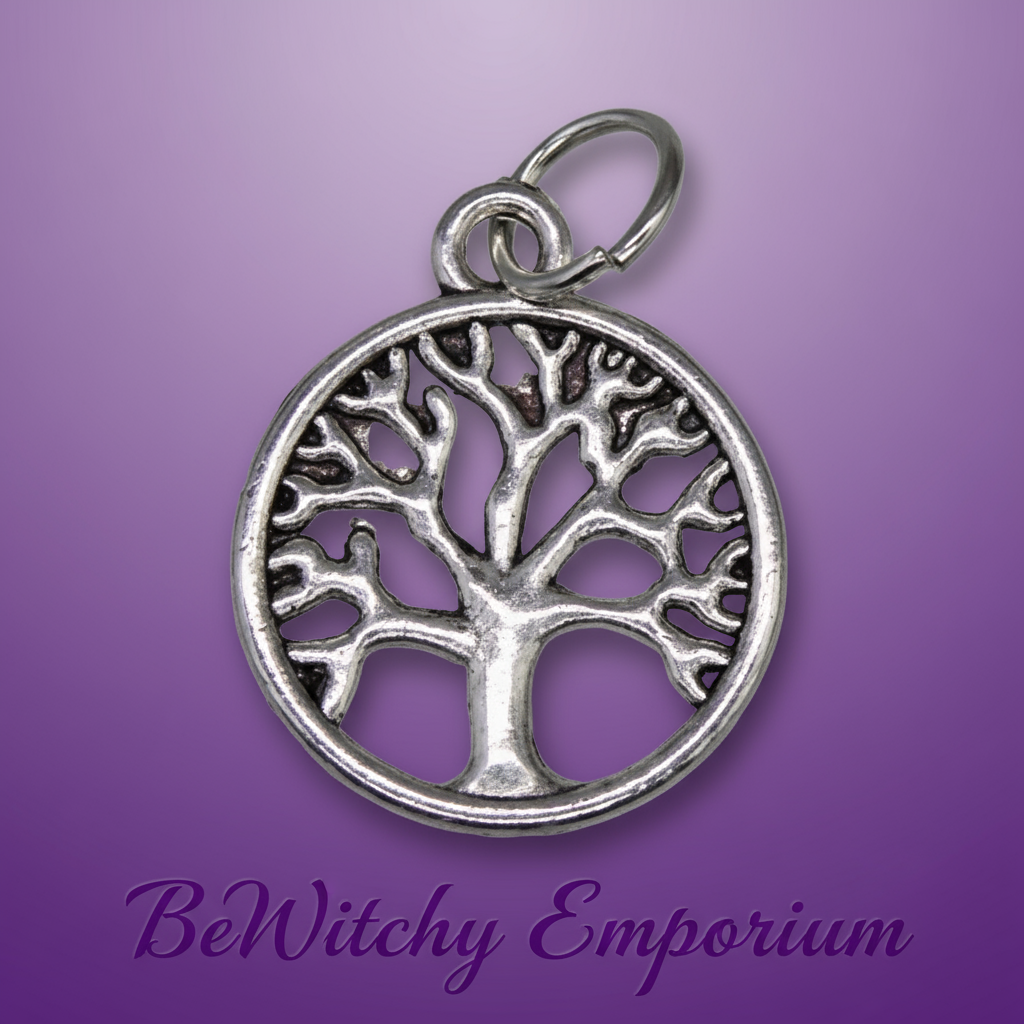 Exact silver Tree of Life charm with clean professional styling and BeWitchy Emporium watermark