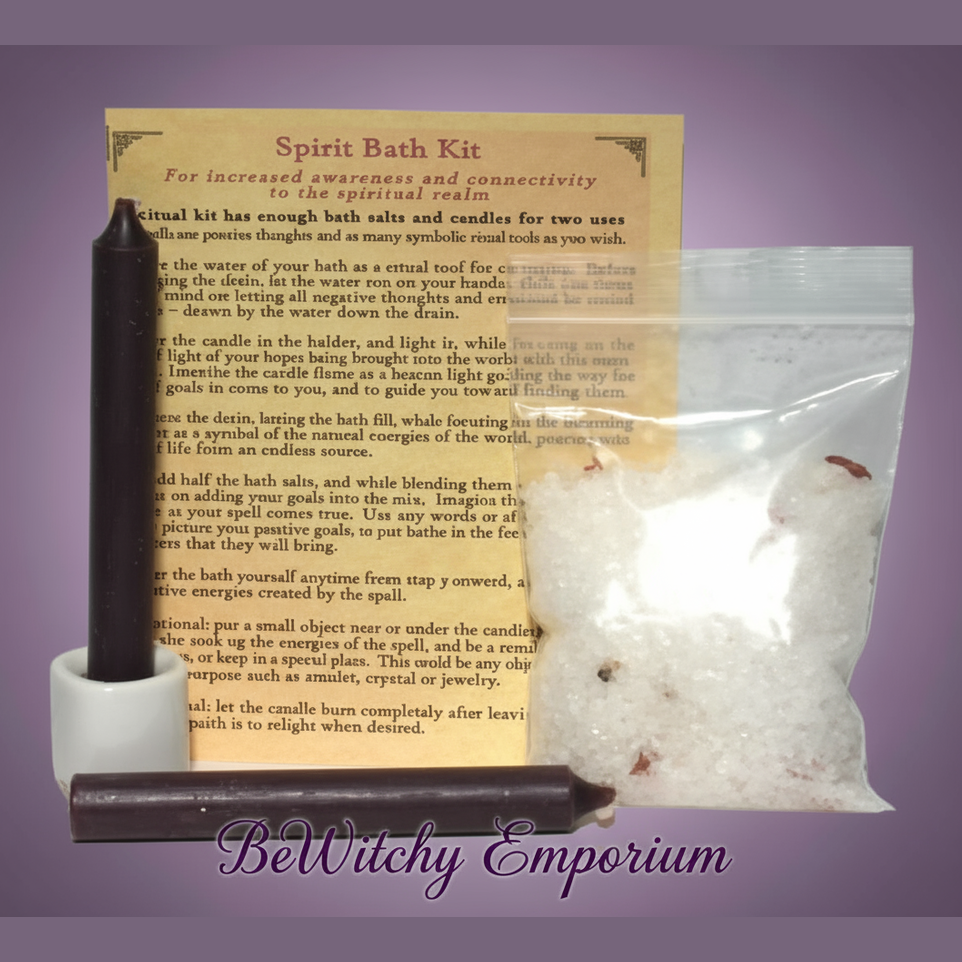 Exact Spirit Bath Kit with clean professional styling and BeWitchy Emporium watermark