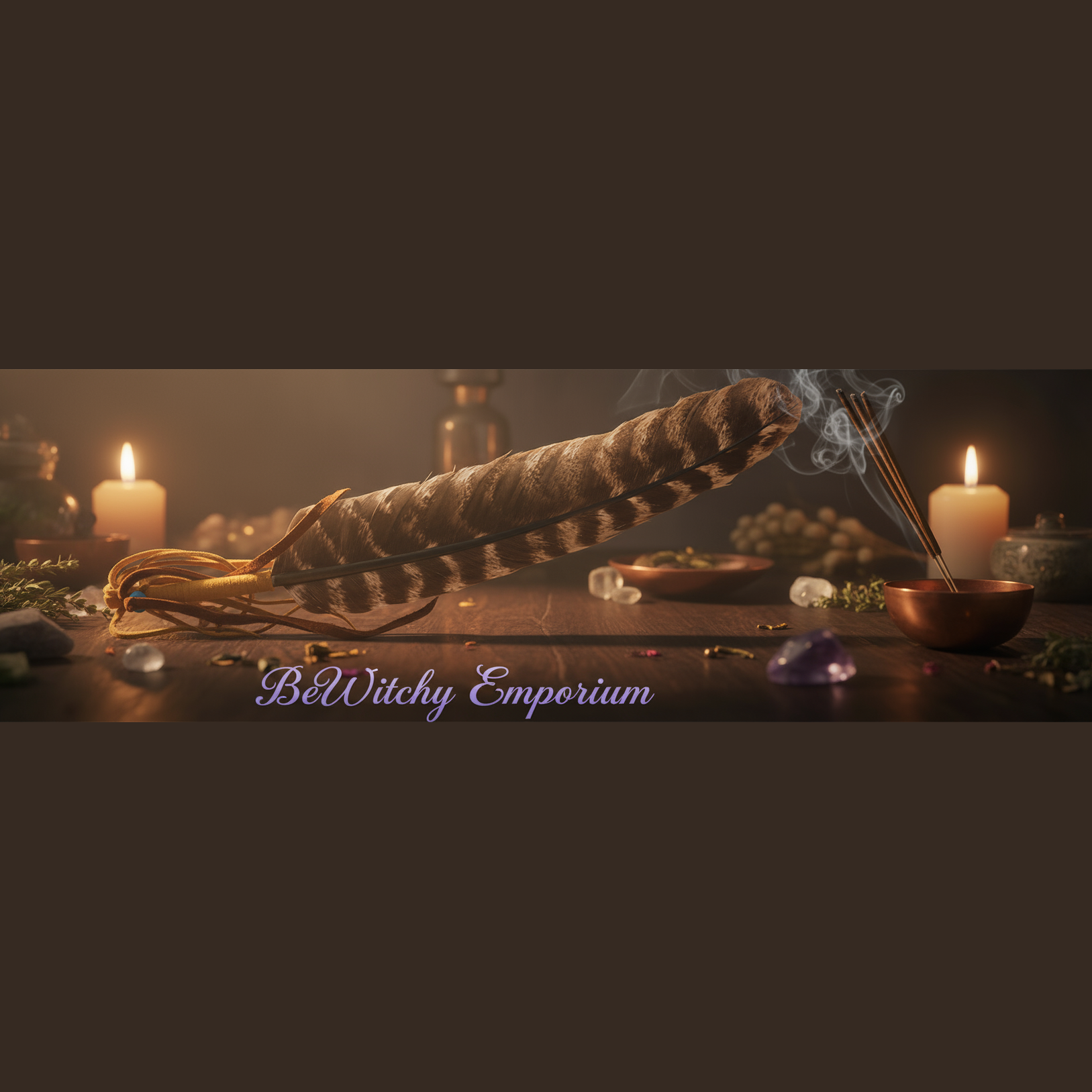 Feather Smudge Fan - Luxurious Sanctuary