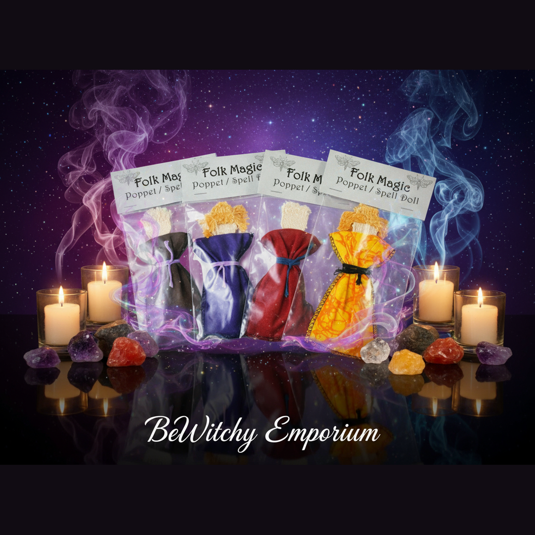 Folk Magic Poppet Spell Dolls - Mystical Altar Style