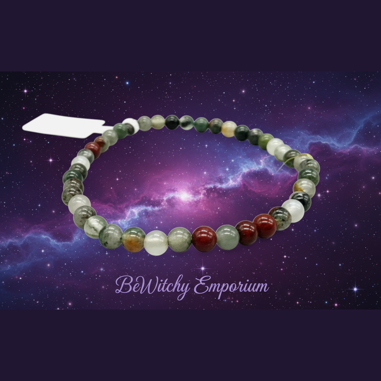 Gemstone Bead Bracelet - Mystical Starry Night