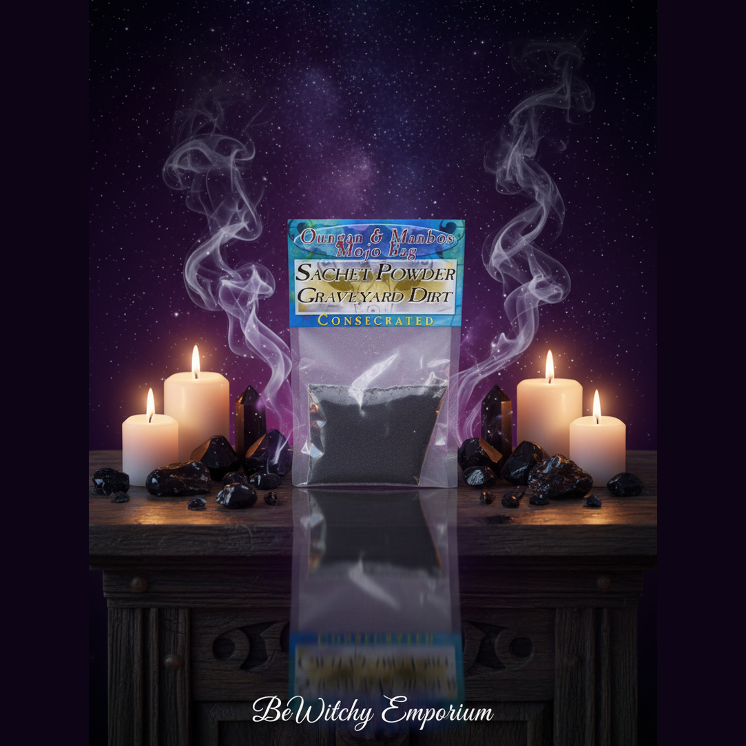 Graveyard Dirt Sachet Powder - Mystical Altar Style