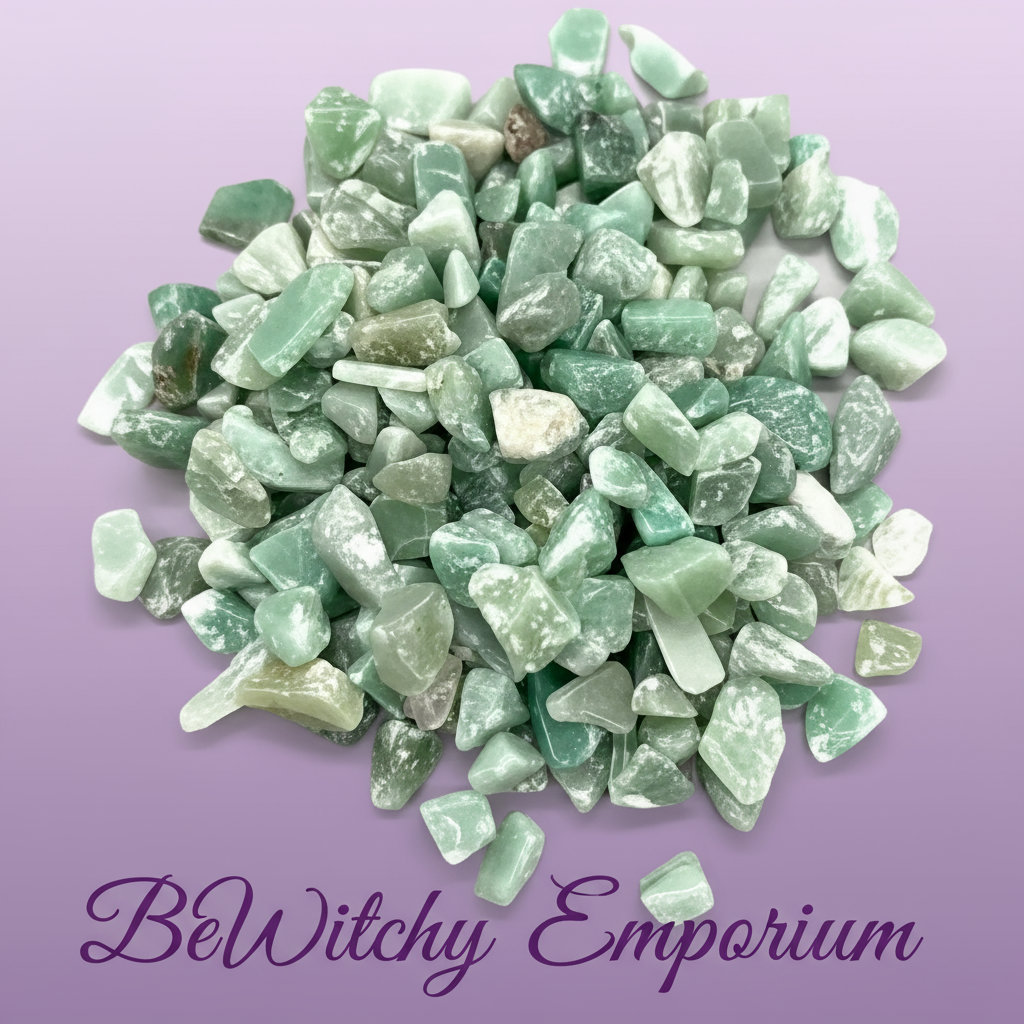 Green Aventurine Tumbled Stones - Clean Professional