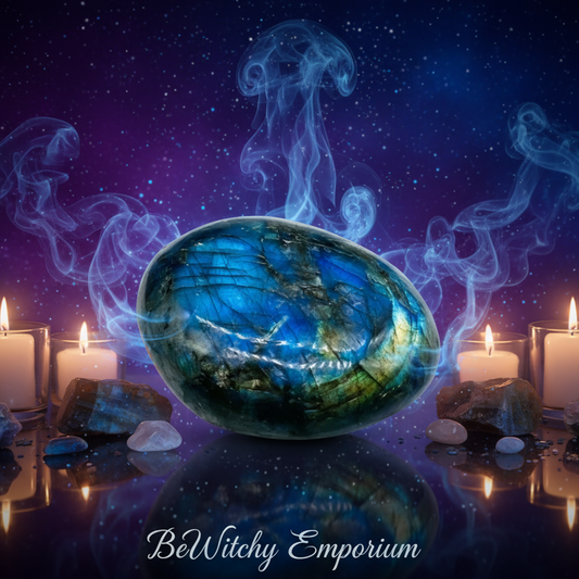 Labradorite Palm Stone - Mystical Altar Style