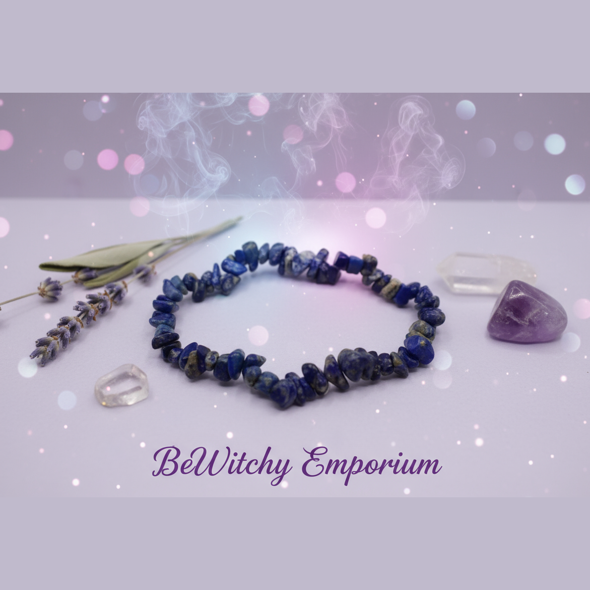 Lapis Lazuli Chip Bracelet - Mystical