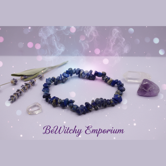 Lapis Lazuli Chip Bracelet - Mystical
