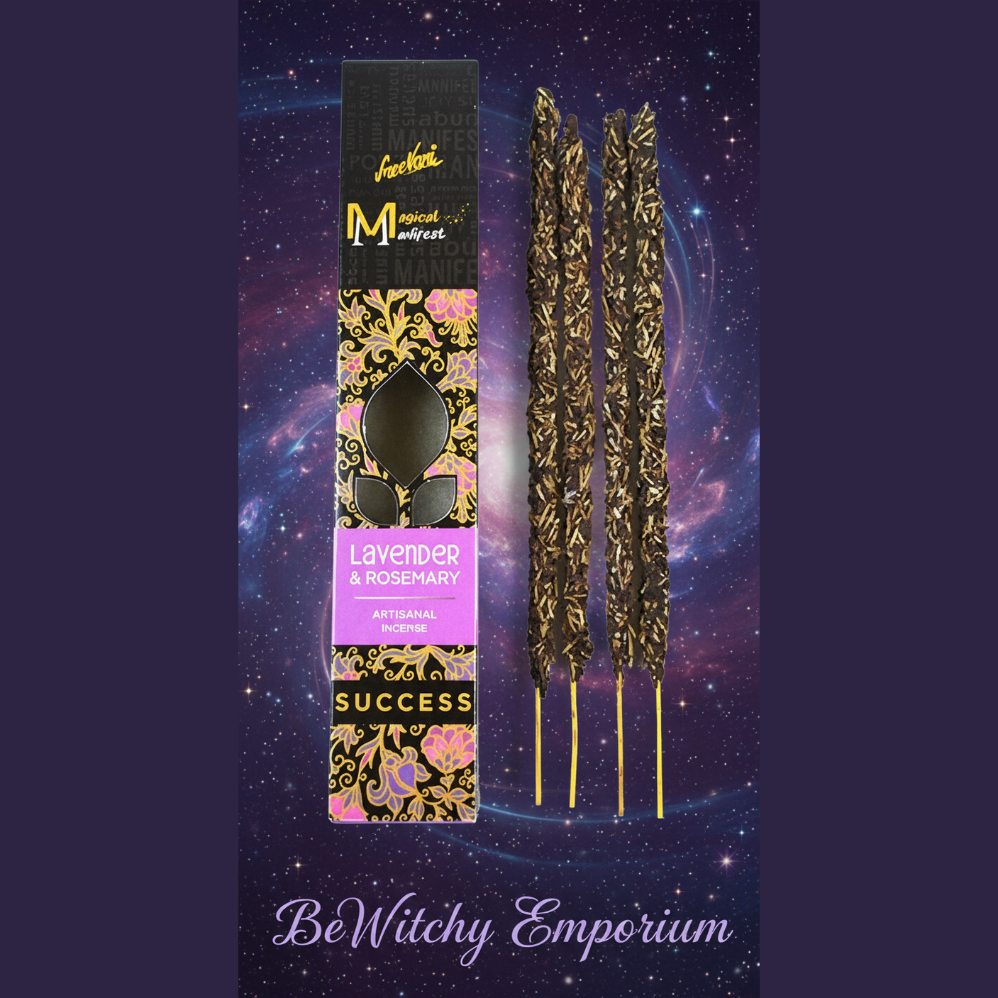 Lavender & Rosemary Incense - Mystical Starry Night