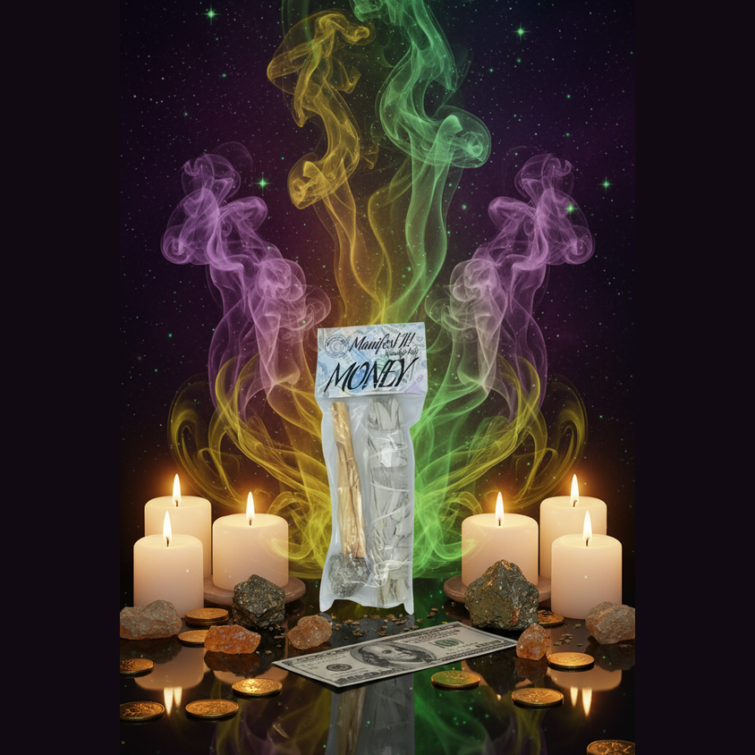 Manifest Money Spell Kit - Mystical Altar Style