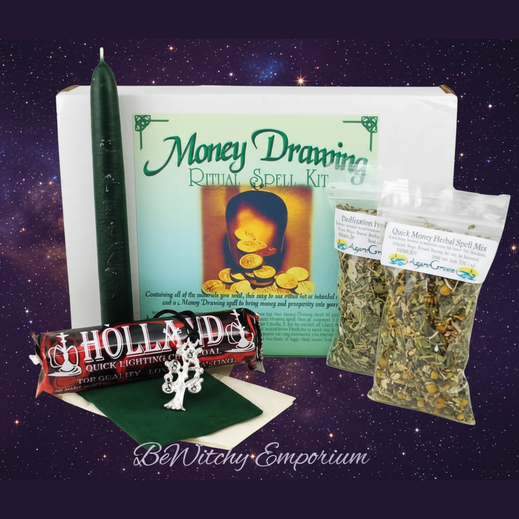 Money Drawing Ritual Spell Kit - Mystical Starry Night