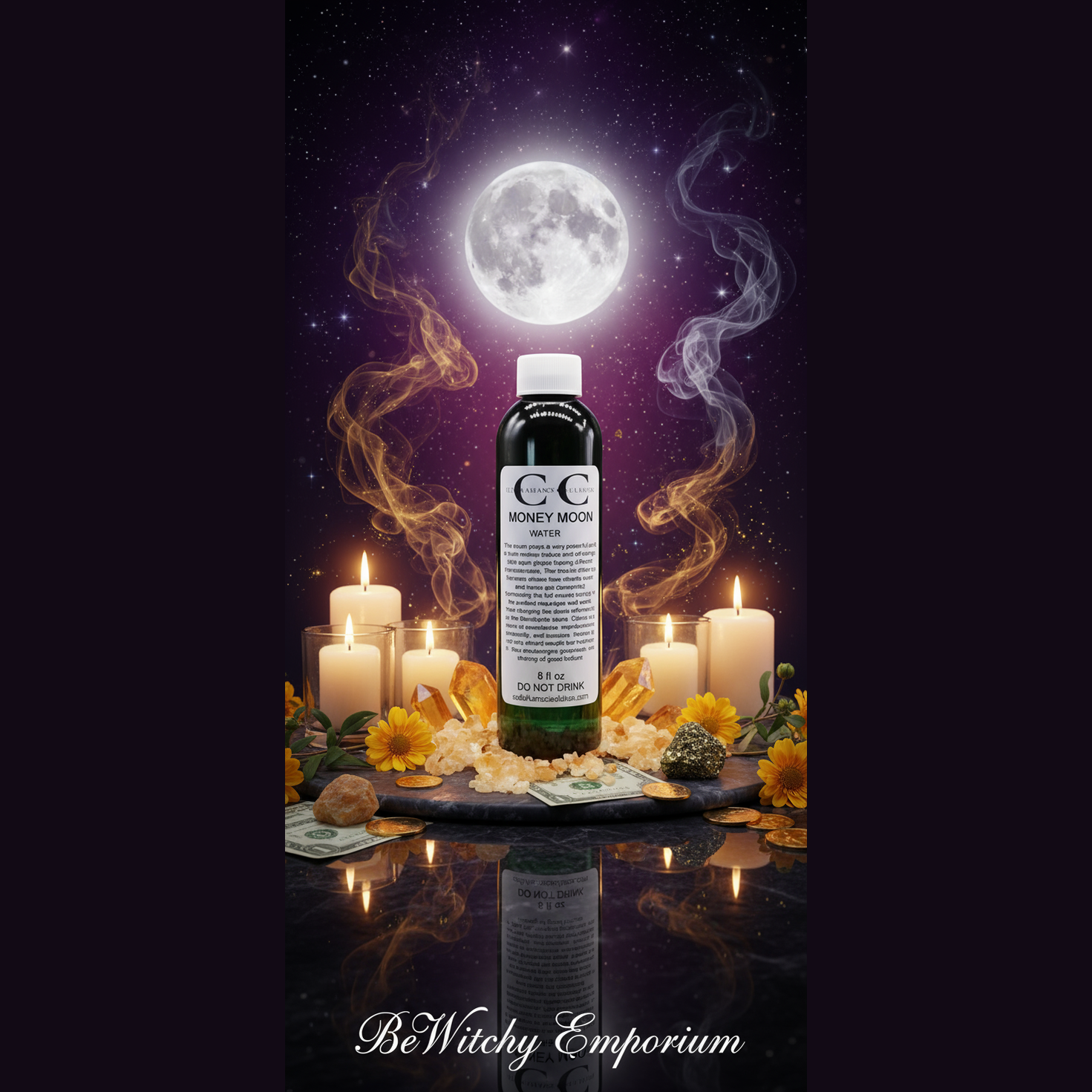 Money Moon Water - Mystical Altar Style