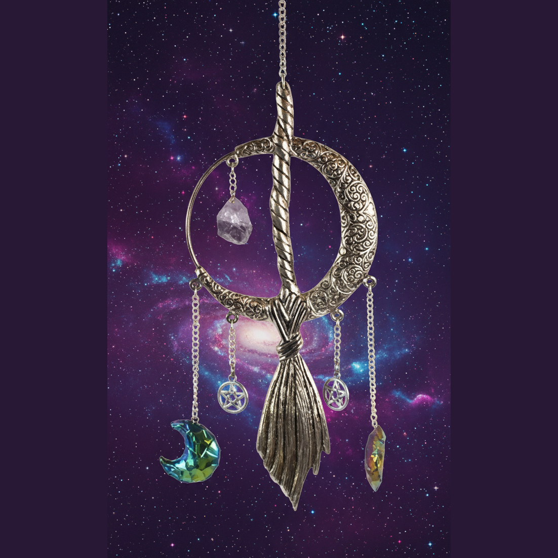 Moon Dreamcatcher - Mystical Starry Night