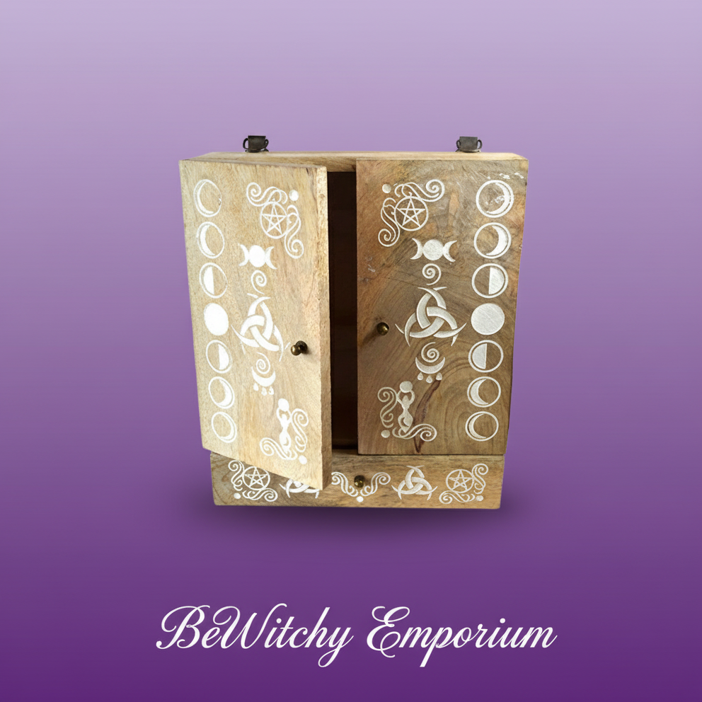 Moon Phase Wooden Box - Professional Style