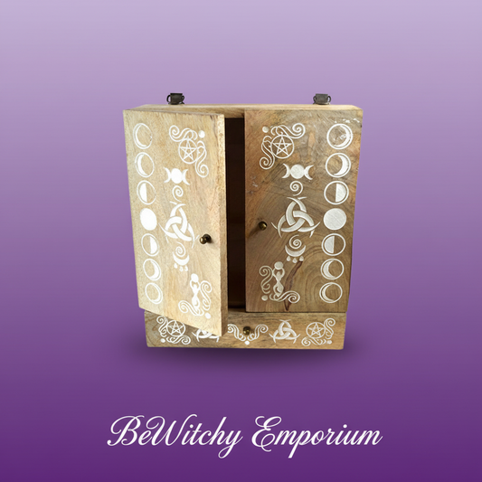 Moon Phase Wooden Box - Professional Style