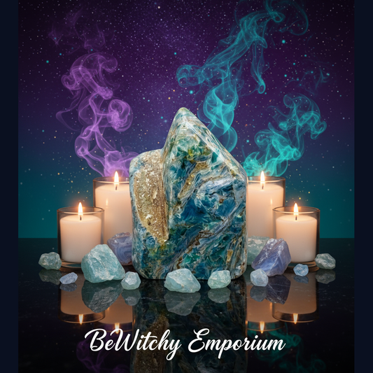 Ocean Jasper Crystal - Mystical Altar Style