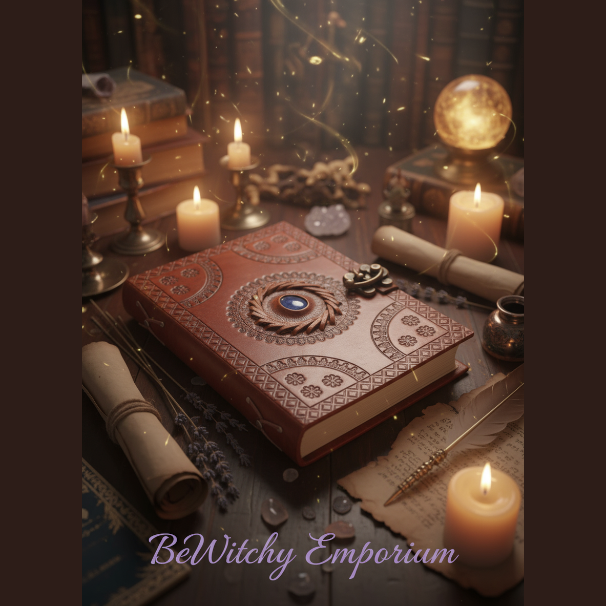Ornate Leather Journal - Luxurious Sanctuary