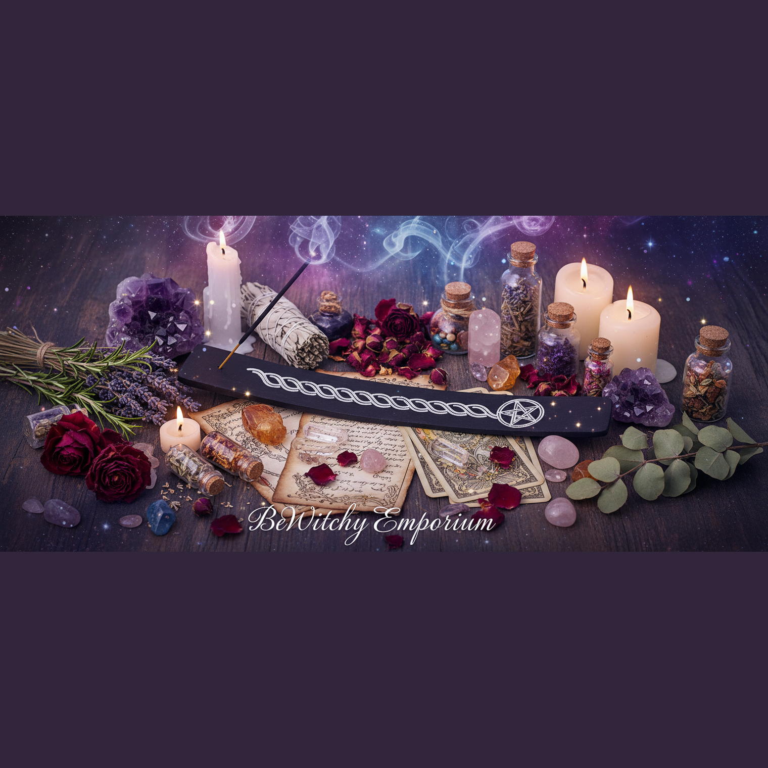 Pentacle Incense Holder - Natural Mystical