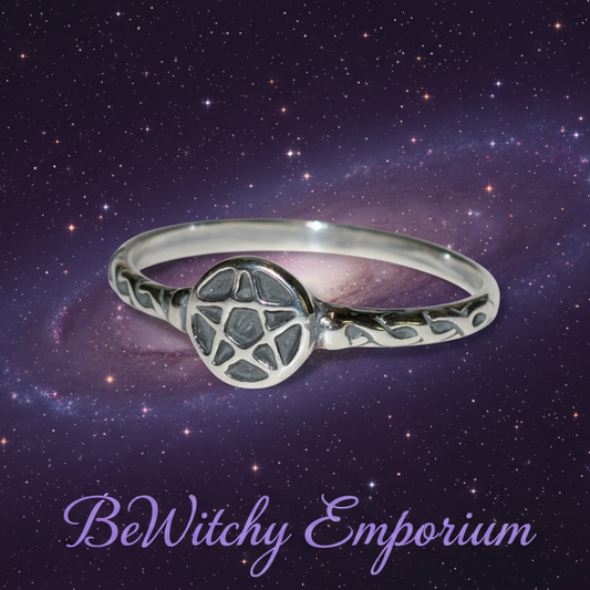 Pentacle Ring - Mystical Starry Night