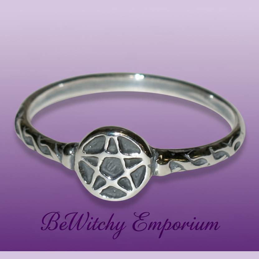 Pentacle Sterling Silver Ring - Professional Style