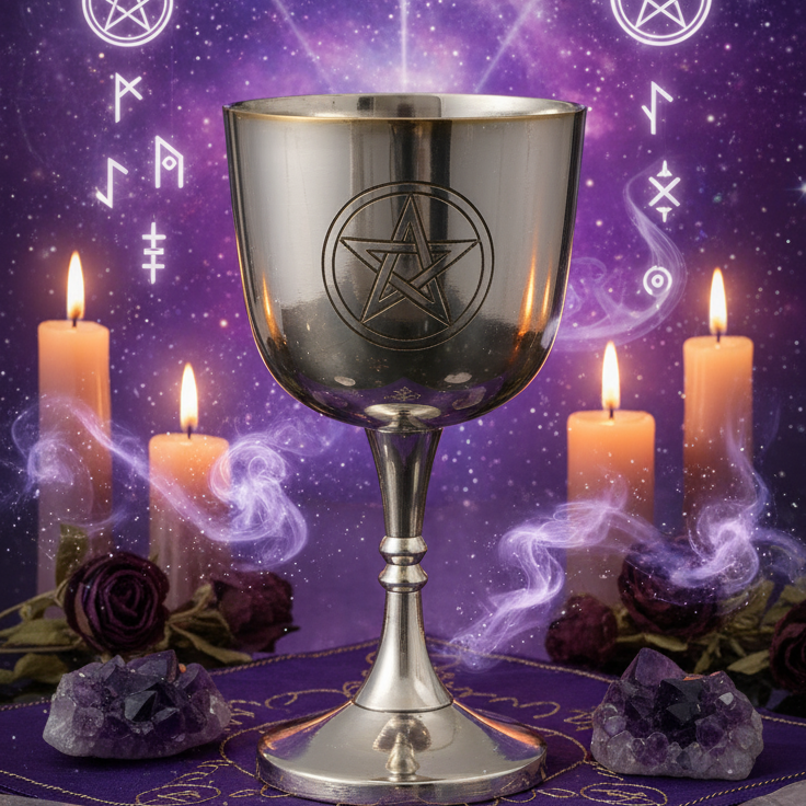 Pentagram Chalice - Mystical Style