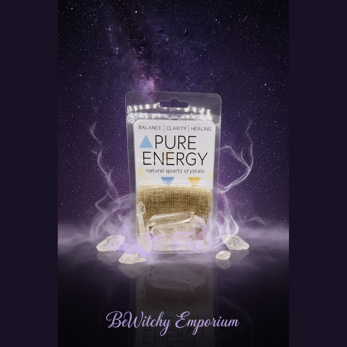 Pure Energy Quartz Crystals - Elegant Mystical Style