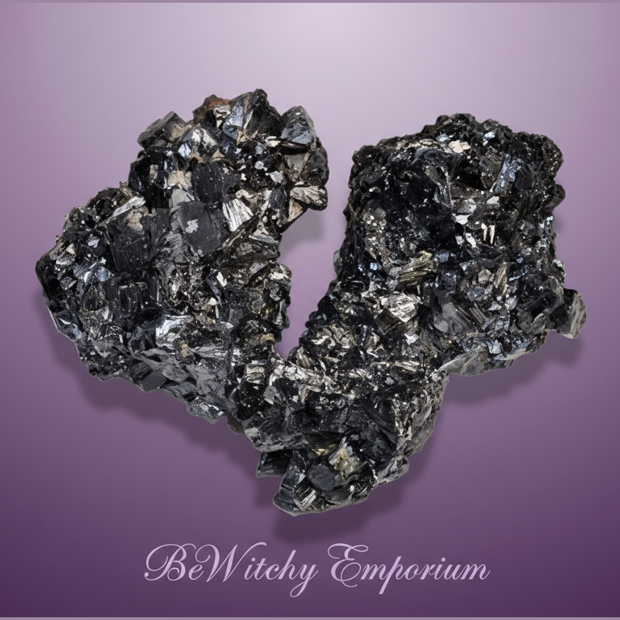 Raw Black Tourmaline Chunks - Clean Professional