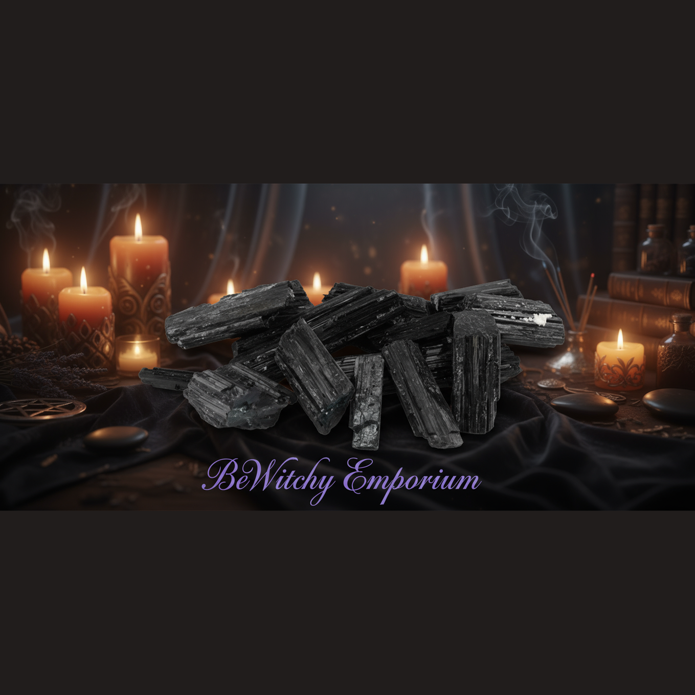 Raw Black Tourmaline Crystals - Luxurious Sanctuary