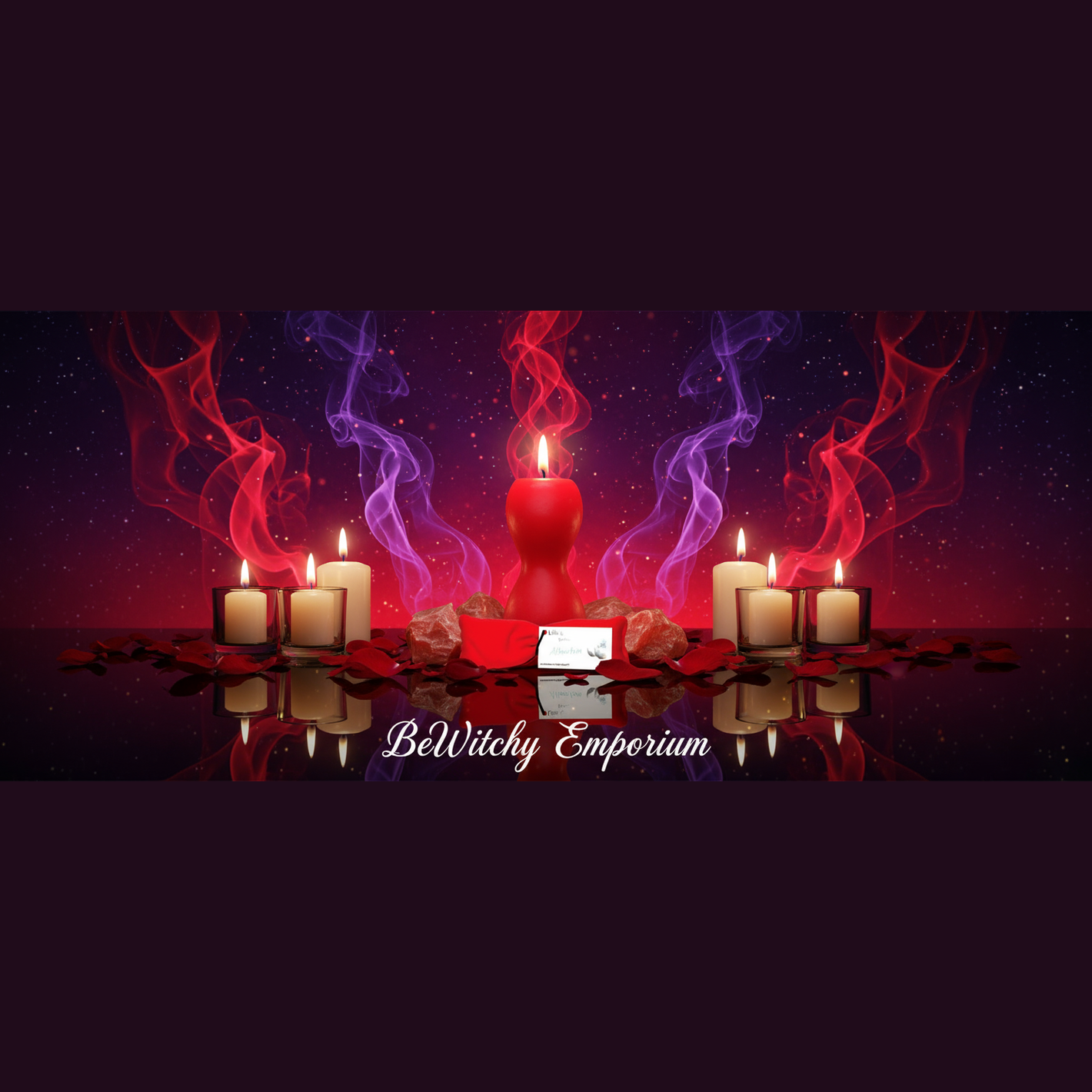 Red Spell Candle - Mystical Altar Style