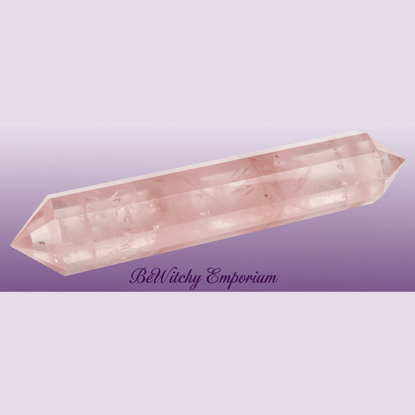 Rose Quartz Double Terminated Point - Clean Professional