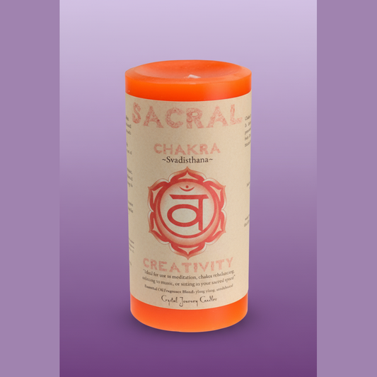 Sacral Chakra Candle - Professional Style