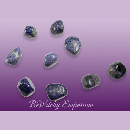 Sodalite Tumbled Stones - Professional Style