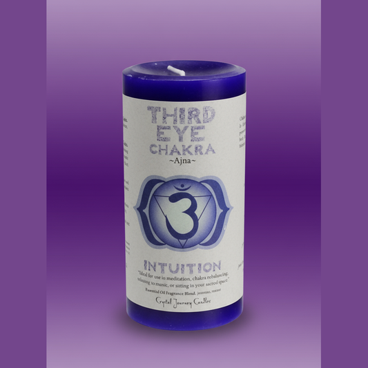 Third Eye Chakra Candle - Professional Style
