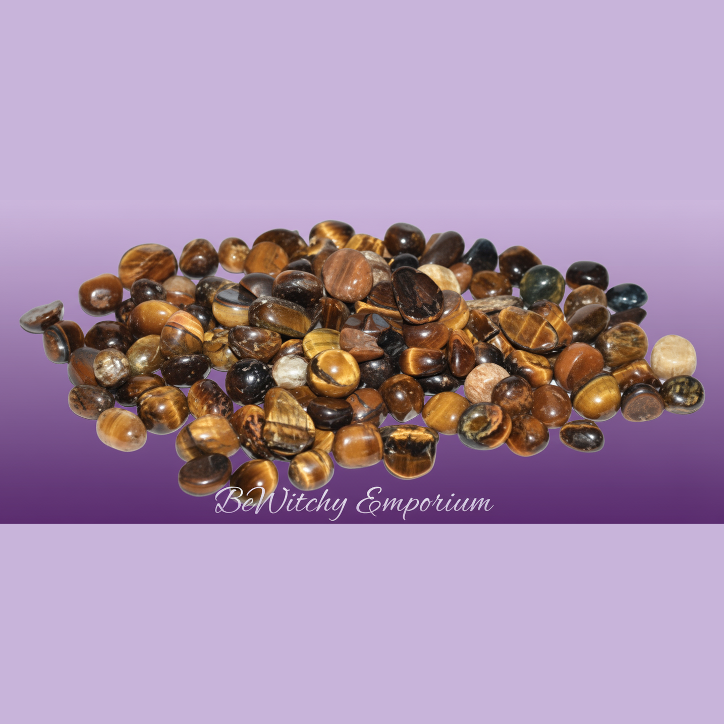 Tiger's Eye Tumbled Stones - Professional Style