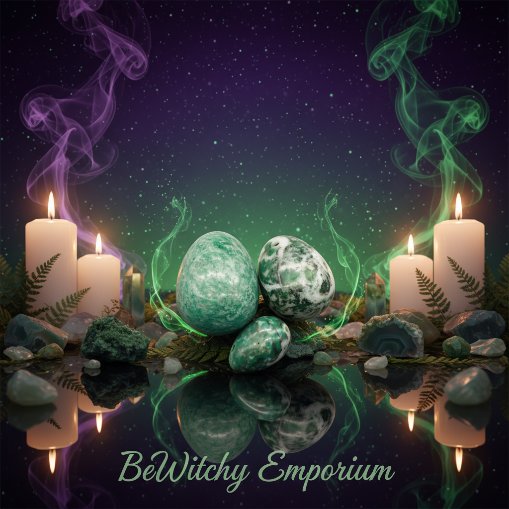 Tree Agate Eggs - Mystical Altar Style